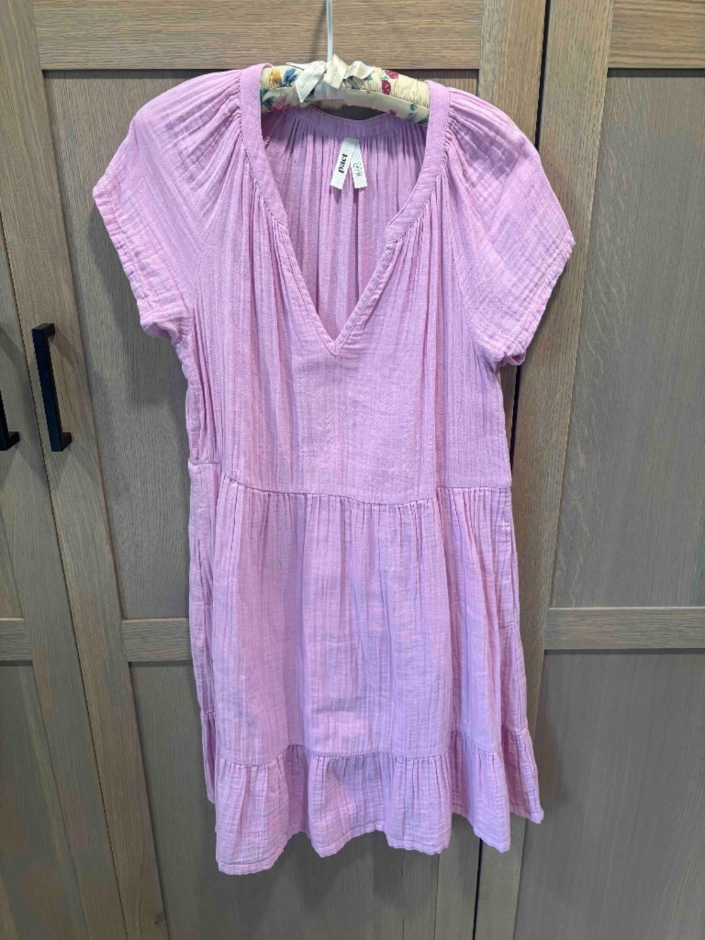 Pact Coastal Double Gauze Midi Dress (M)